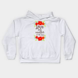 Love One Another - Bible Verse John 13:34 Kids Hoodie